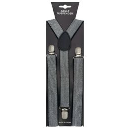 12 Bulk Glitter Black And White Suspender