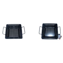 12 Bulk Bbq Roast Pan With Holes&handle Sqre