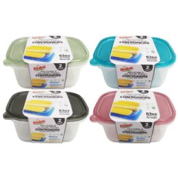 48 Bulk 63oz/1850ml 2pk Reusable Container rt