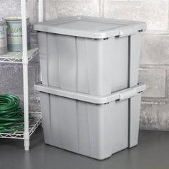 6 Bulk 18 Gal Tuff Tote Cement Grey