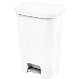 4 Bulk 11.9 Gallon Stepon Wstebaskt White -0
