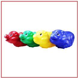 24 Bulk Piggy Bank 5ast Colors #7811