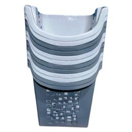 12 Bulk 83l Stackable Laundry Basket W/wheels