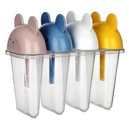 24 Bulk Set Of 4pc Plastic Popsicle Molds