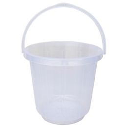 12 Bulk 9qt/9000ml Plastic Bucket Clear