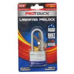 24 Bulk 30mm Long Shackl Laminated Pad Lock