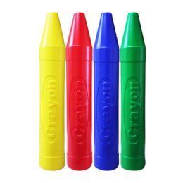24 Bulk Crayon Bank 4ast Colors #7812