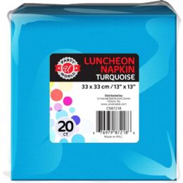 36 Bulk 20ct13"x13" Turquoise Luncheon Napkin