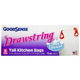24 Bulk 13gal 8ct Gd Ds Tall Kit Bag Fresh sc