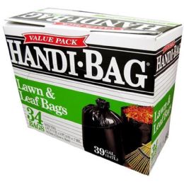 6 Bulk Habfl34 34ct 39 Gal Lawn / Leaf Bag