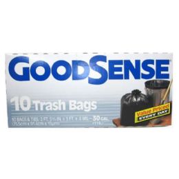 12 Bulk Gdsft10 10ct Goods 30 Gal Trash Bag