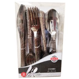 24 Bulk 32ct Silver Hammered Combo In Box