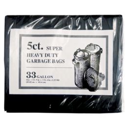 36 Bulk 5ct Hardy Bag 33gal Heavy Duty Bag