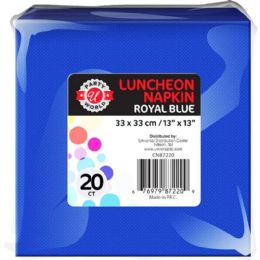 36 Bulk 20ct 13"x13" R Blue Luncheon Napkin