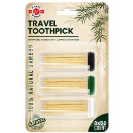48 Bulk 3pk Travel Toothpick 50 Each