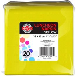 36 Bulk 20ct 13"x13" Yellow Luncheon Napkin