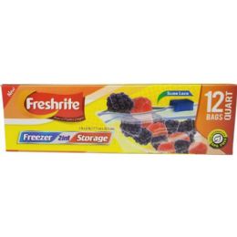 48 Bulk 12ct Quart Size Slidelock Freezer Bag