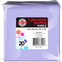 36 Bulk 20ct 13"x13" Purple Luncheon Napkin