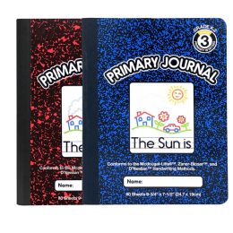 48 Bulk 80 Ct 9 3/4 X 7 1/2 Composition Notebook 700 Gsm Primary Ruled