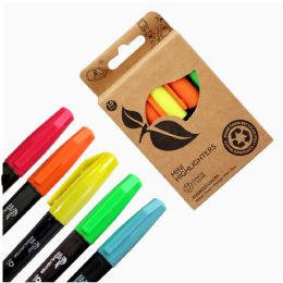 72 Bulk Mini Highlighter 10 Pack, Assorted, Chisel Tip (72 Pack Per Case)