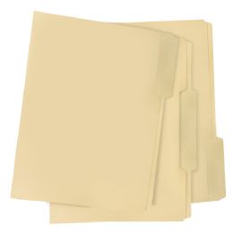 24 Bulk 12 Count Manila Folder , 8.5 X 11, 1/3 Cut Tab (24 Units Per Case)
