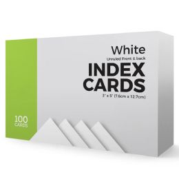 40 Bulk 100 Ct. 3 X 5, Index Cards Unruled, White