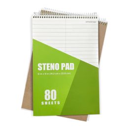 48 Bulk Steno Pad 6 X 9, 80 Sheets (48 Units Per Case)