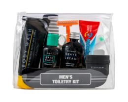 25 Bulk Men's 13-Piece Toiletry Kit With Pouch