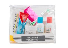 25 Bulk Women's 15-Piece Toiletry Kit With Pouch