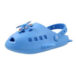 18 Bulk Unisex Kids Air Plane Clog Blue