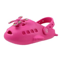 18 Bulk Unisex Kids Air Plane Clog Fuchsia