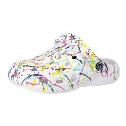 18 Bulk Unisex Splatter Clog White