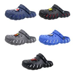 60 Bulk Boy's Stripe Pin Clog Assorted
