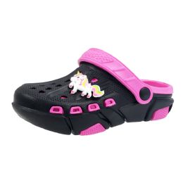 60 Bulk Toddler Girl's Double Layer Charm Clog Assorted
