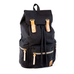 12 Bulk Guidi 18" Rucksack Black Backpack