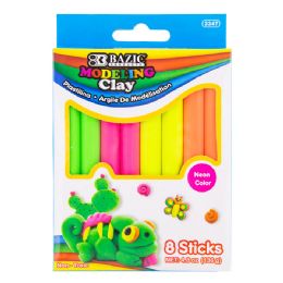 72 Bulk 4.8 Oz (136g) 4 Fluorescent Color Modeling Clay Sticks