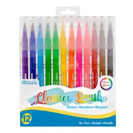 72 Bulk 12 Colors Classico Brush Markers