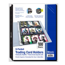 10 Bulk Side Loading 9-Pockets Double Sided Trading Card Holders (100/pack)