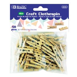 288 Bulk Mini Natural Clothes Pin (50/pack)