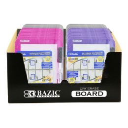 24 Bulk 5" X 7" Dry Erase Board W/ Marker