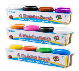 24 Bulk 4 Oz Primary Color Modeling Dough (4/pack)