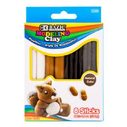 72 Bulk 4.8 Oz (136g) 4 Natural/ Earth Color Modeling Clay Sticks