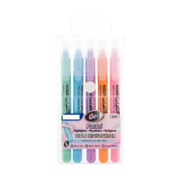 144 Bulk 5 Pastel Gel Highlighters
