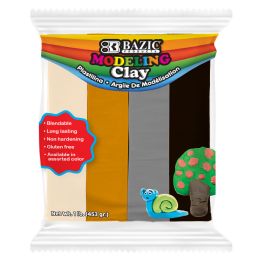 24 Bulk 1 Lb 4 Natural/ Earth Color Modeling Clay