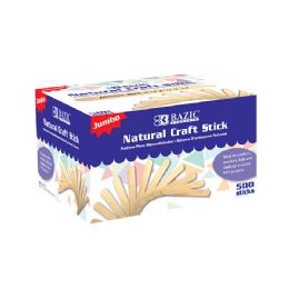 10 Bulk Jumbo Natural Craft Stick (500/box)