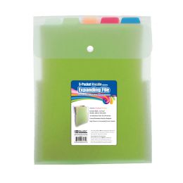 12 Bulk 5-Pocket Letter Size Vertical Poly Expanding File