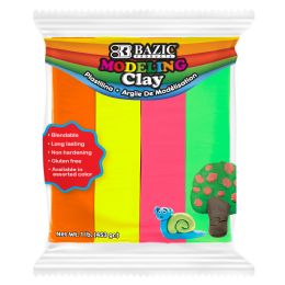 24 Bulk 1 Lb 4 Fluorescent Color Modeling Clay