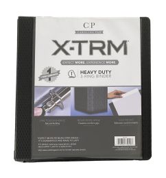 6 Bulk Xtrm Binder - 1 Inch - Heavy Duty Board And Covers With Reinforced Edges - Ez Touch D-Rings