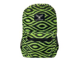 24 Bulk Backpack - 16 X 12 X 7 Inches - Jumbo #10 Zippers - Padded Back And Straps - Electronics Port - Side Mesh Pocket - Inside Mesh Pocket