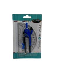 48 Bulk Safety Compass And Protractor Set